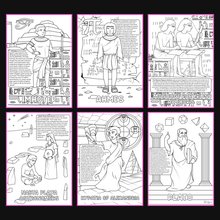 Brilliant Minds Colouring In Series cover: Ancient Egyptian Pioneers, all six printable A4 pages