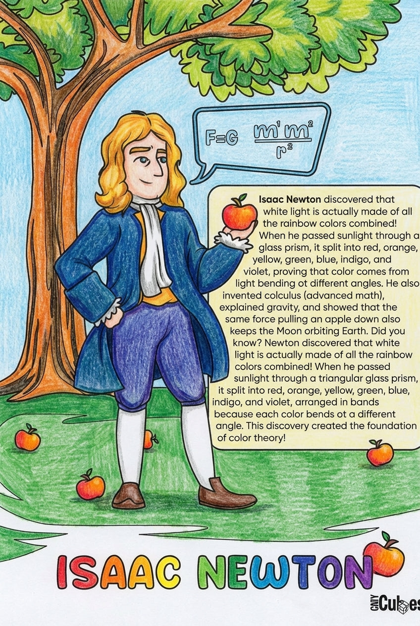 Brilliant Minds Colouring In Series: Light, Colour & Physics Masters